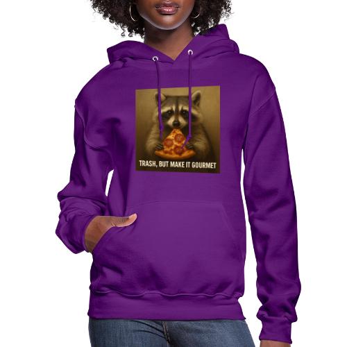 Gourmet Pizza Raccoon - Women's Hoodie