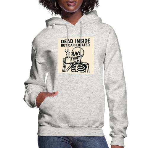 Skeleton Sipping Coffee - Women's Hoodie