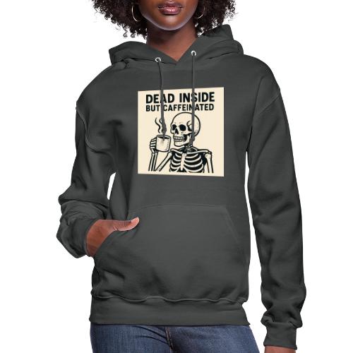 Skeleton Sipping Coffee - Women's Hoodie