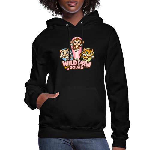 Wild Paw Squad Cute Animal Friends - Women's Hoodie