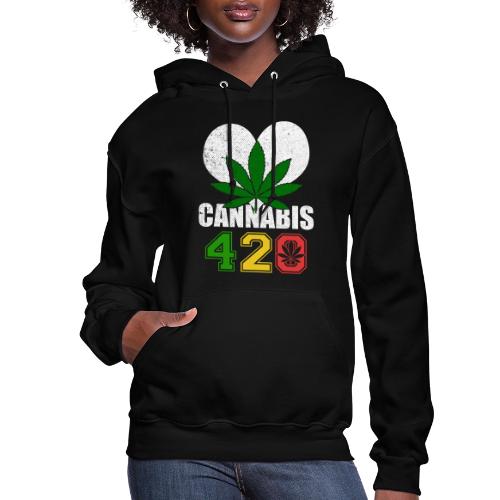 Sidesplitting 420 Love Herb Weed Marijuana Design - Women's Hoodie