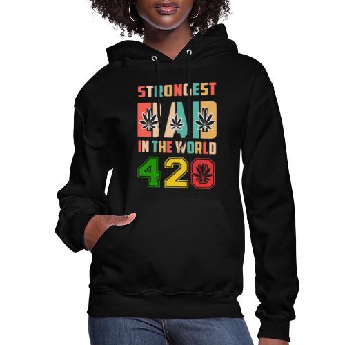 Chucklesome 420 Dad Loves Herb Weed Marijuana - Women's Hoodie
