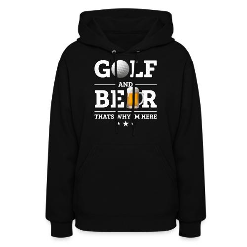 Golf Gift for Men - Funny Beer Graphic Tee - Women's Hoodie
