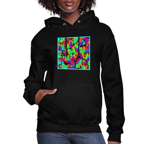 Chic Leaf Pattern Stylish Elegance - Women's Hoodie