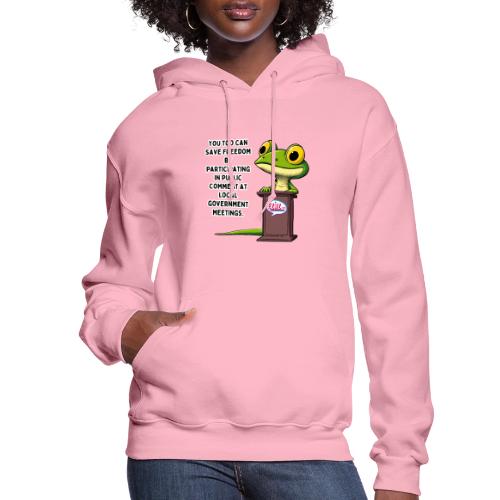 Public Comment Lizard Design - Women's Hoodie