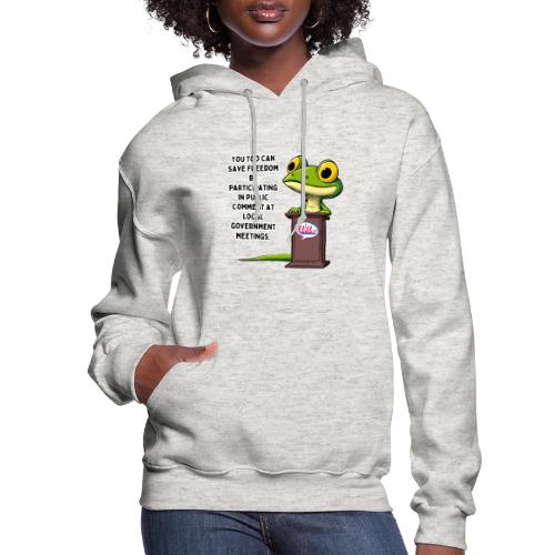 Public Comment Lizard Design - Women's Hoodie