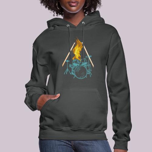 Drums on Fire - Women's Hoodie