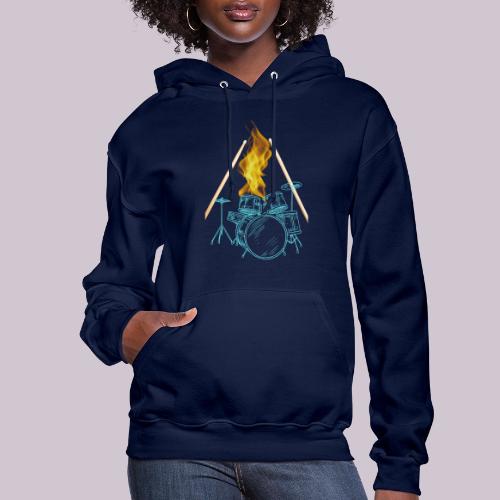 Drums on Fire - Women's Hoodie