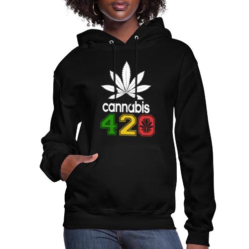 Humorous 420 Authentic Herb Weed Marijuana Design - Women's Hoodie