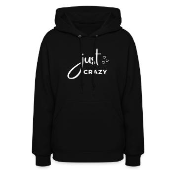 hen night team bride just crazy bachelorette party - Women's Hoodie - black - Front - Camila (177cm)