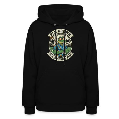 Flo Grown Florida Baby - Funny Gator Golf Tee - Women's Hoodie