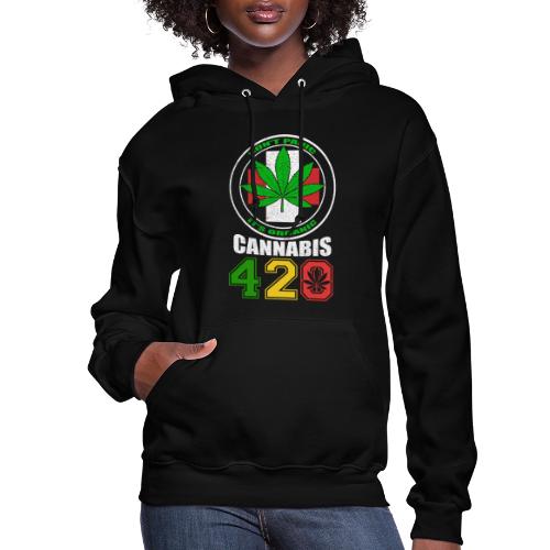 Lighthearted 420 Organic Ganja Weed Marijuana Desi - Women's Hoodie