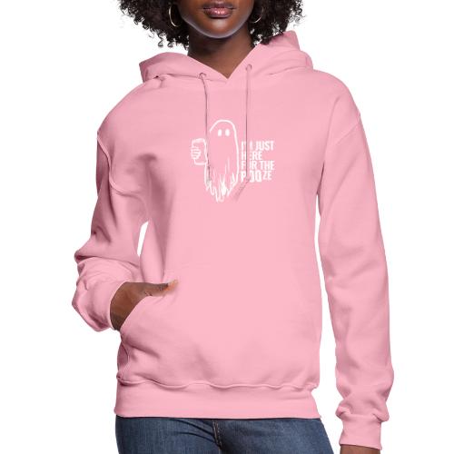 I'm Just Here for the BOOze - White Ink - Women's Hoodie