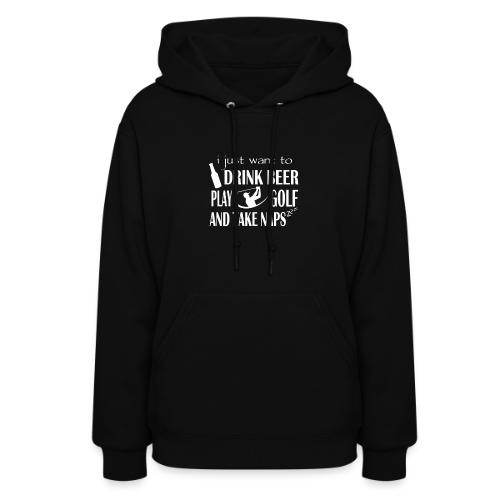 Minimalist Golf Beer Nap - Funny Hobby Men's Tee - Women's Hoodie