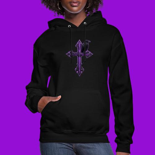 Gothix Raven Cross - Women's Hoodie
