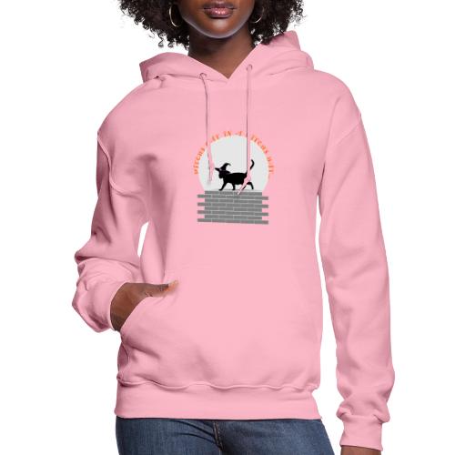 Witch's Cat In A Witch's Hat - Women's Hoodie