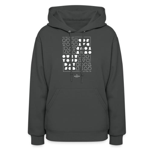 Quit upside white - Women's Hoodie