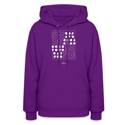 Quit upside white - Women's Hoodie