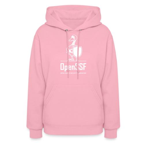 OpenSSF tall white logo - Women's Hoodie