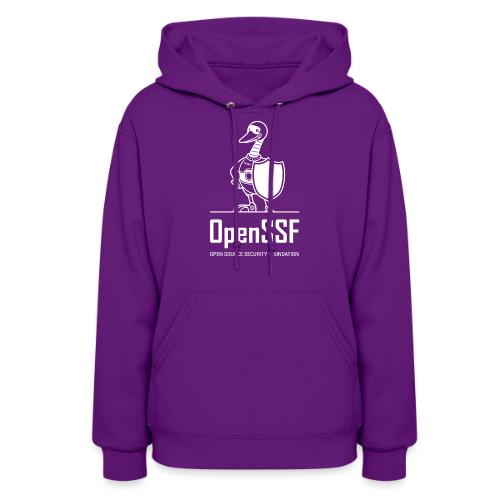 OpenSSF tall white logo - Women's Hoodie