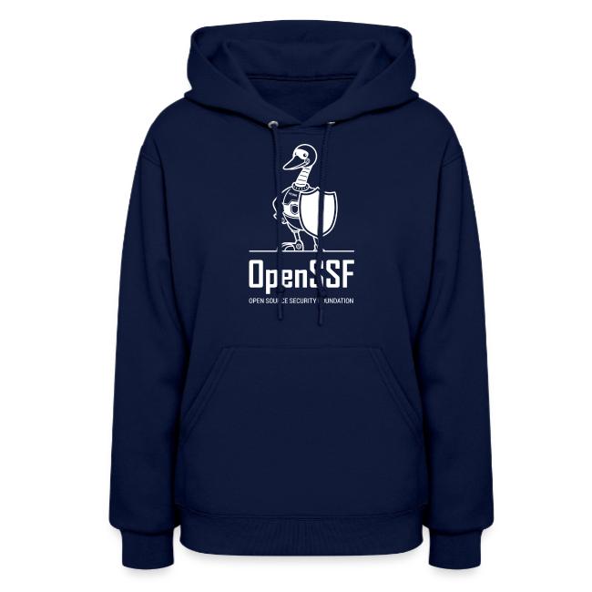 OpenSSF tall white logo