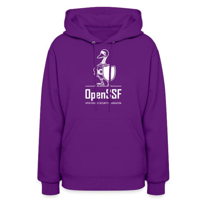OpenSSF tall white logo
