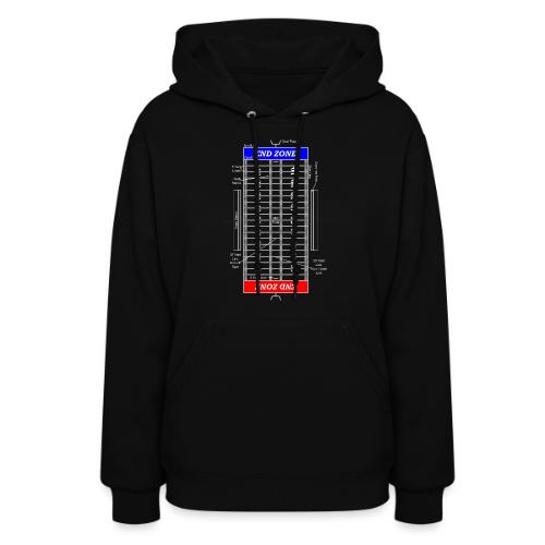 American Football Pitch Layout - Women's Hoodie