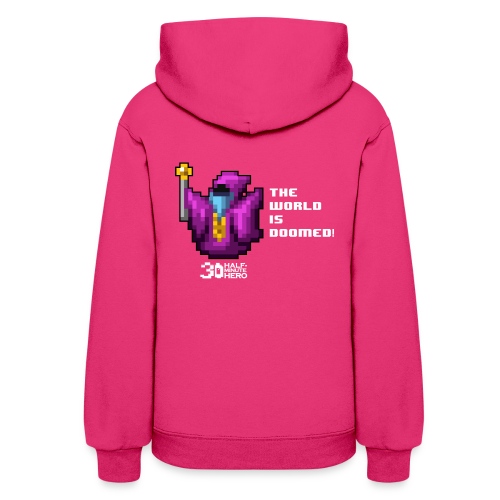The World is Doomed! (White Text) - Women's Hoodie