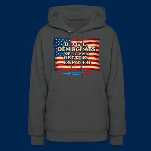 D.O.G.E. American Flag Retro - Women's Hoodie