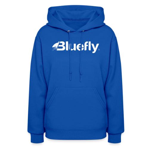 Bluefly Logotype - White - Women's Hoodie