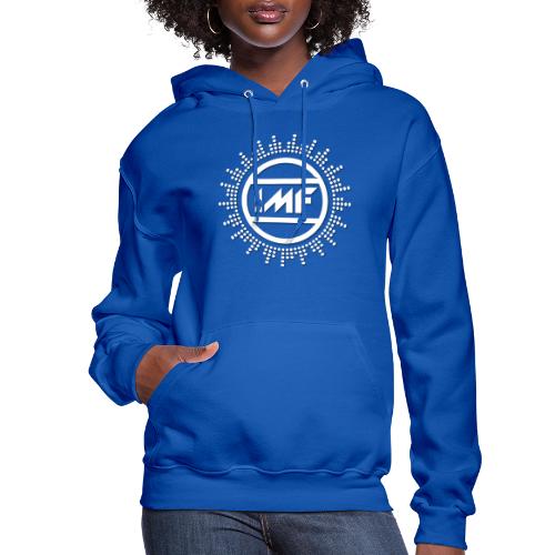 IMF Sunburst Logo in White - Women's Hoodie