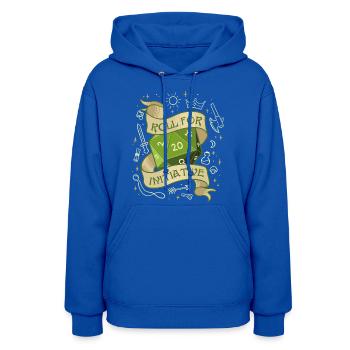 Roll for Initiative - Women's Hoodie - royal blue - Front - Camila (177cm)