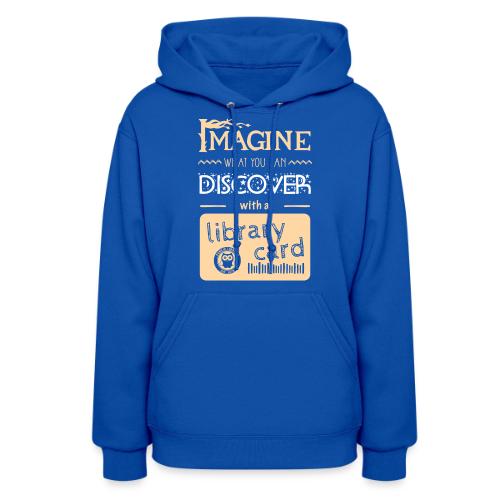 Library Card Sign-up Month - DISCOVER - Women's Hoodie