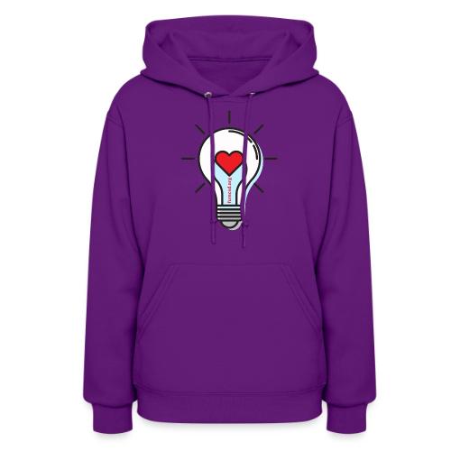 FUMCSD Heart Light Blub with White Bulb - Women's Hoodie