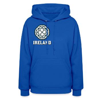 Ireland - Women's Hoodie - royal blue - Front - Camila (177cm)
