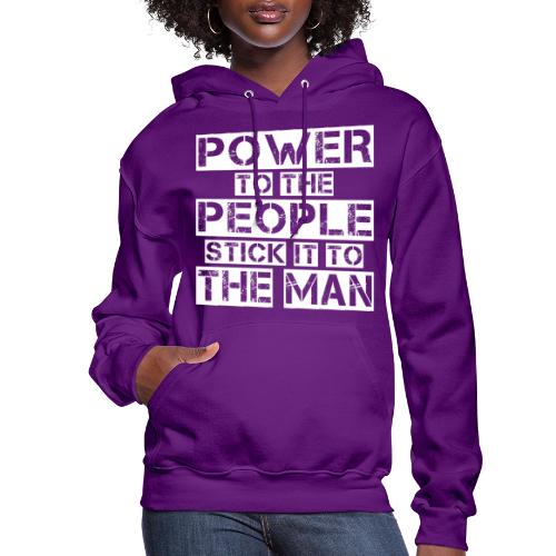 People Power | White - Women's Hoodie