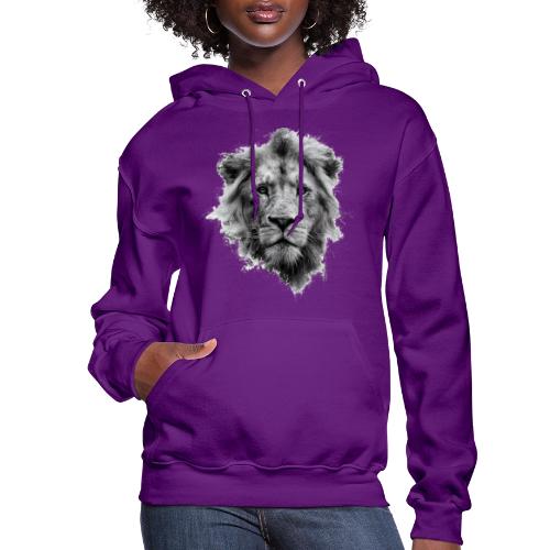 Lion: Monochrome King - Women's Hoodie