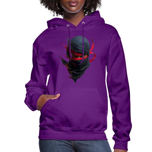 Crimson Stare Ninja - Women's Hoodie