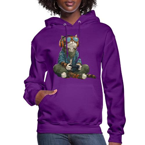 Cat: Purrfect Player - Women's Hoodie