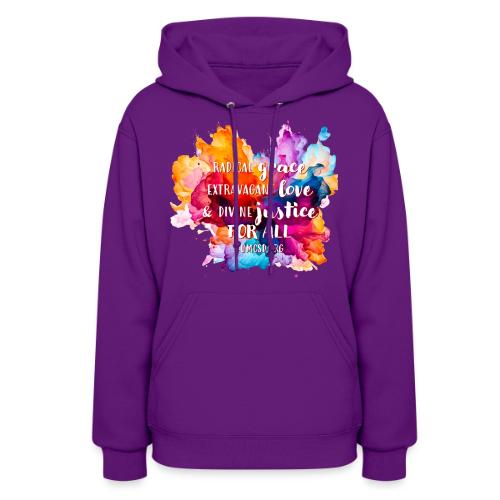 Grace Love Justice Color Splash - Women's Hoodie