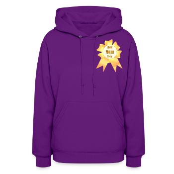 Best mom ever Golden winner award ribbon - Women's Hoodie - purple - Front - Camila (177cm)