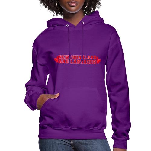 Newfoundland and Labrador with maple leaf - Women's Hoodie