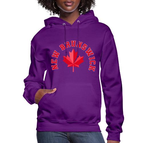 New Brunswick with maple leaf - Women's Hoodie