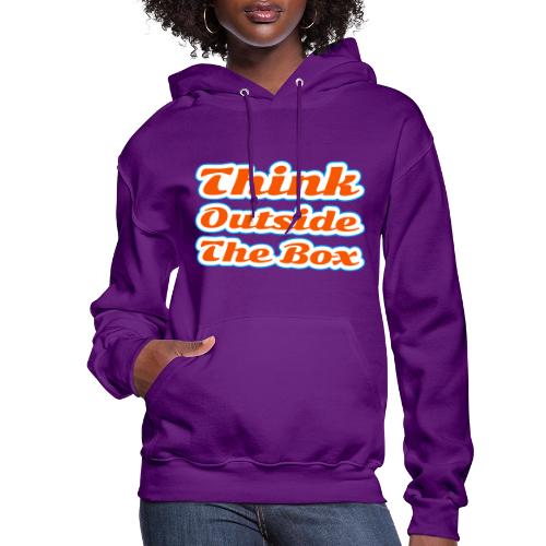 Think Outside the Box — Creative Mindset Script - Women's Hoodie