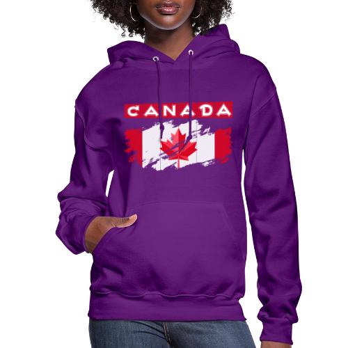 Canada, Inspired by the Canadian flag - Women's Hoodie