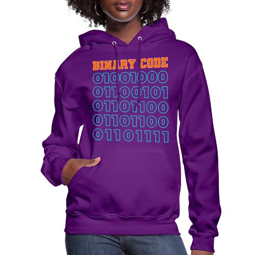 Say Hello in Binary code - Women's Hoodie