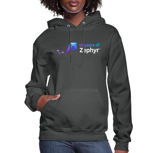 Zephyr 10th Anniversary Horizontal Color Reversed - Women's Hoodie