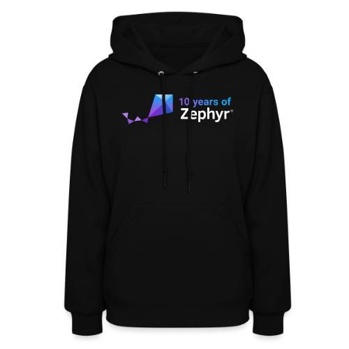 Zephyr 10th Anniversary Horizontal Color Reversed - Women's Hoodie