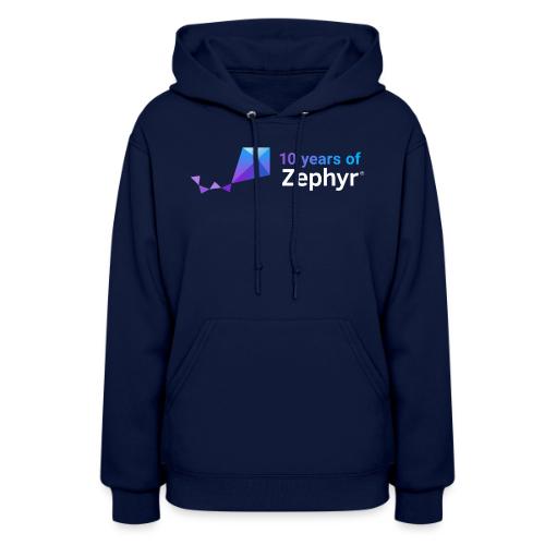 Zephyr 10th Anniversary Horizontal Color Reversed - Women's Hoodie