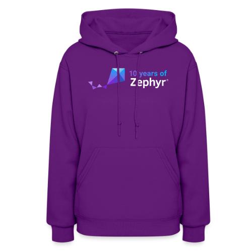 Zephyr 10th Anniversary Horizontal Color Reversed - Women's Hoodie